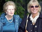 Margaret Thatcherová s dcerou Carol