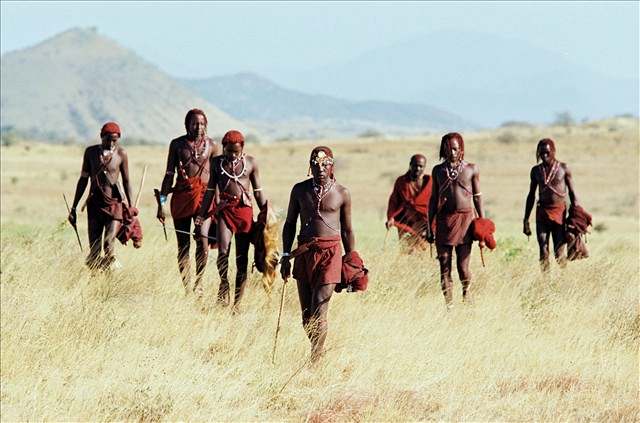 Masajové - bojovníci det