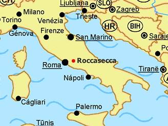 Srka vlak v italskm mst Roccasecca