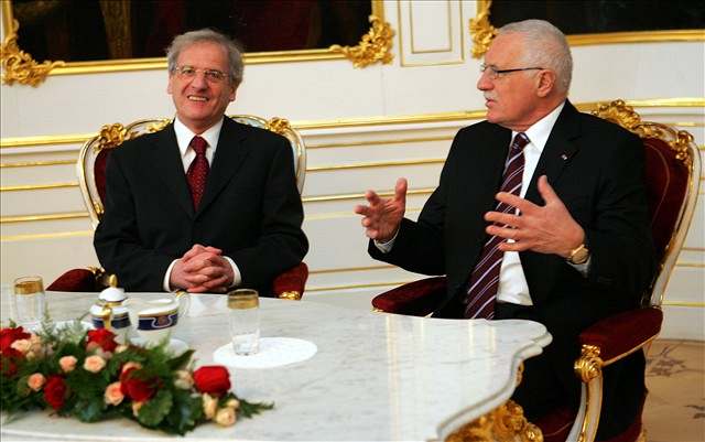 Václav Klaus se dnes setkal s maarským prezidentem László Sólyomem.