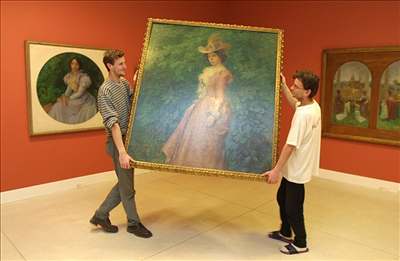 Mezi zabavenými obrazy Rudolfa Baráka byl i obraz Maxe vabinského. Ilustraní foto.