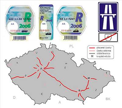 Dálniní známky na rok 2006