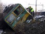 Vlaková havárie v Brodku u Perova se stala 14. února