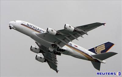 Airbus A380 v barvách Singapore Airlines