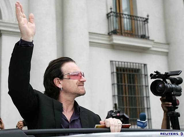 Bono z U2 v Chile