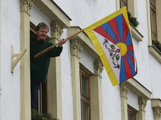 Tibetsk vlajka v Tebi