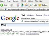 Google bomba na web premiéra Paroubka