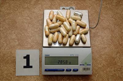 Paerák zatím vylouil z útrob 285 gram kokainu v prezervativech.