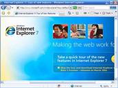 Internetový prohlíe slouí pro zobrazovaní internetových stránek a navigaci mezi nimi. Na obrázku je Internet Explorer 7.