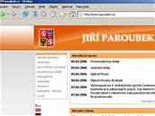 Webové stránky Jiího Paroubka