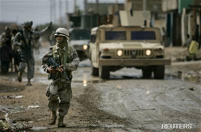 Americká hlídka v Iráku
