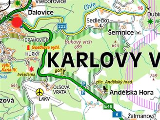 mapa Drahovice