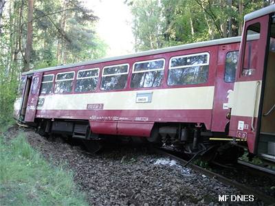 Vlak zablokoval provoz. Ilustraní foto.