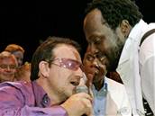 Dobroinn akce v Monte Carlu - Bono a Wyclef Jean