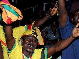 Radost ghanských fanouk