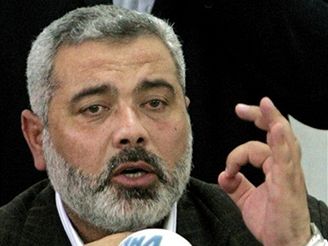 Palestinsk premir Hanja nadil staen jednotek Hamasu.