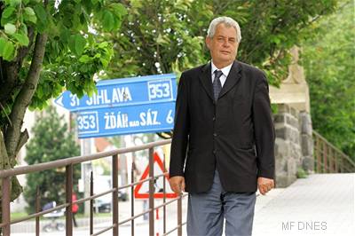 Milo Zeman jde k volbám v Novém Veselí