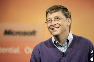 Zakladatel Microsoftu Bill Gates. Ilustraní foto