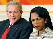 Prezident George Bush s Condoleezzou Riceovou