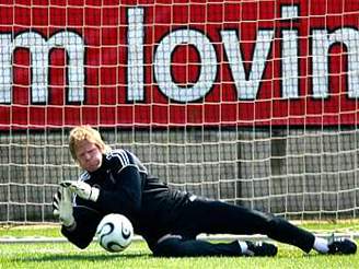 Oliver Kahn pi tréninku