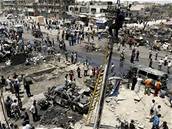 Trit po výbuchu bomby v bagdádské tvrti Sadr