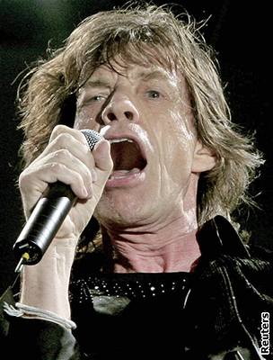 Frontman Rolling Stones Mick Jagger na koncert v Milán.
