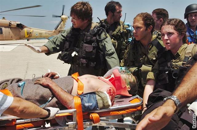 Zranný izraelský voják