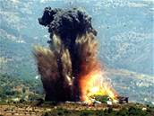 Izraelská raketa zasáhla vesnici Rachája na jihu Libanonu