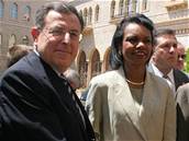 Riceová se v Bejrútu setkala s libanonským premiérem Fuadem Siniorou.