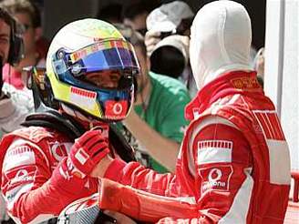 Felipe Massa a Michael Schumacher