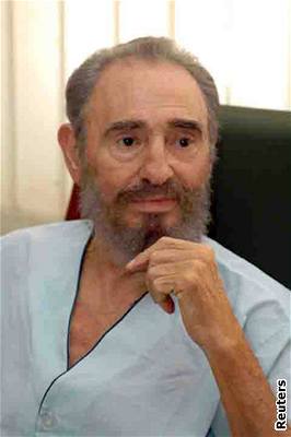 Fidel Castro bhem pobytu v nemocnici.