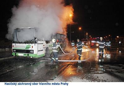 Poár autobusu v ulici V Olinách