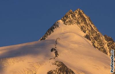 Rakouský vrchol Grossglockner.