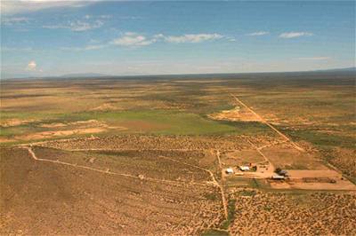 Letecký pohled na SpacePort America