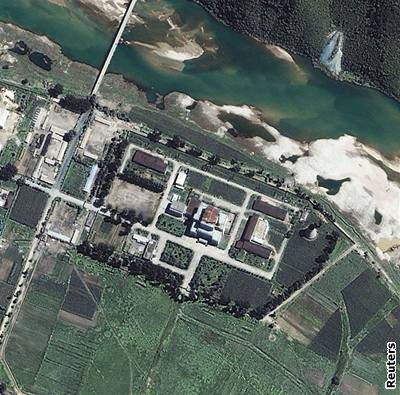 Nukleární stanice na pobeí Severní Koreje.