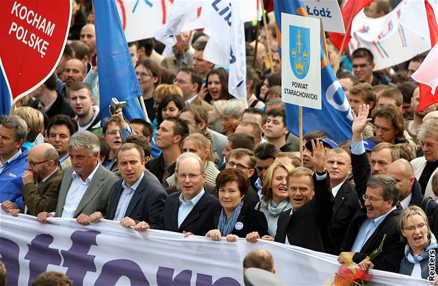 Demonstrace v Polsku (Obanská platforma)