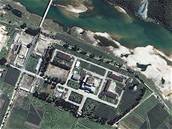 Nukleární stanice na pobeí Severní Koreje.