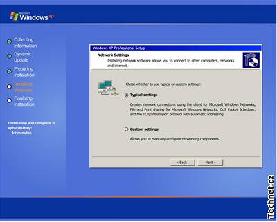 Instalace Windows XP