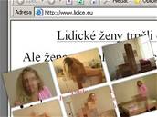 Stránky Lidice.eu vedou na web s pornografií