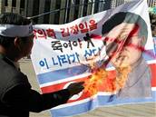 Jihokorejci vyli do ulic, aby protestovali proti jakékoliv pomoci KLDR