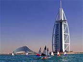 Dubaj, Hotel Burd Al Arab ve tvaru ob plachetnice