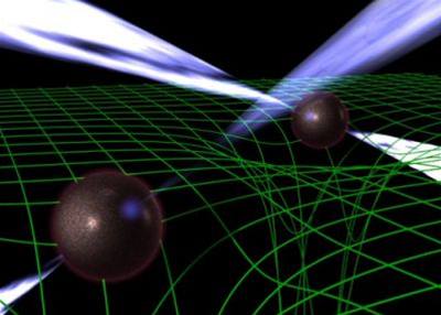 Kresba binárního pulzaru  pro vdce takovýto systém pedstavuje skvlou astrofyzikální laborato