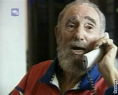 Fidel Castro se objevil v televizi. 