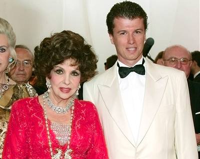 Gina Lollobrigida a její nastávající Javier Rigau y Rafols (2006)