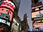 Opera Madame Butterfly vysílaná na Times Square v New Yorku