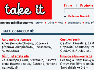 Takto vypadá stránka takeit.idnes.cz