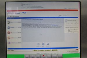 nformace z portlu www.idos.cz  mete vyhledat v odbavovac hale na informanm kiosku s dotykovou obrazovkou, kter je pipojen specilnm softwarem on-line na internet