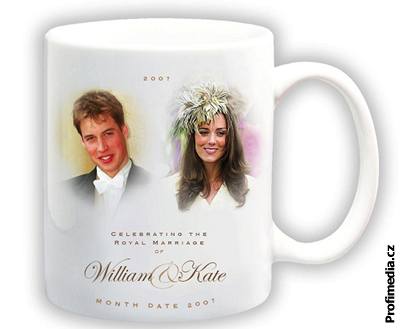 Kolekce hrnk s princem Williamem a Kate Middletonovou