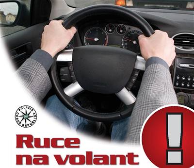 Policejní kampa Ruce na volant!