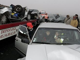 Hromadn nehoda ve Francii